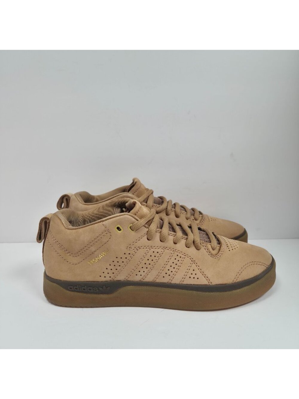 Adidas Tyshawn Jones Men's Cardboard Gold Metallic Shoes H04928 US Size 8